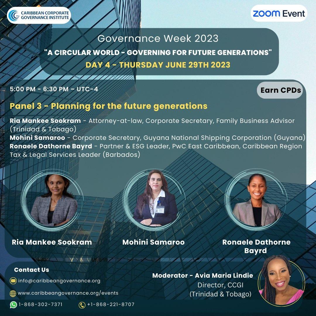 CCGI Governance Week 2023 flyer